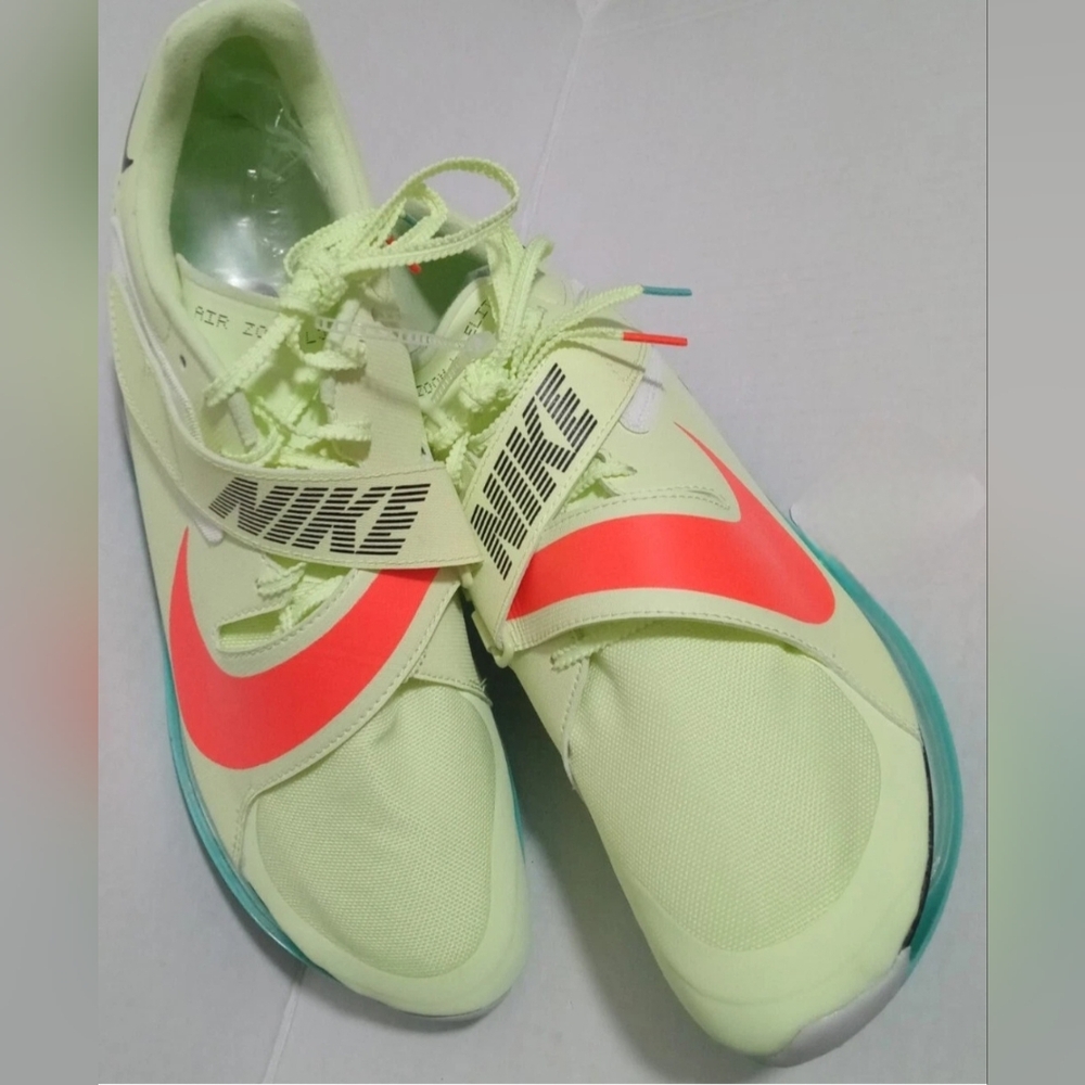 Nike Air Zoom‎ Elite Long Jump Barely Volt Hyper Orange Shoes
